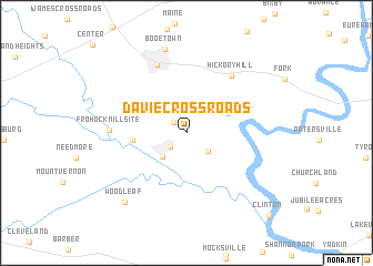 map of Davie Crossroads