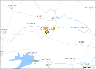 map of Davilla