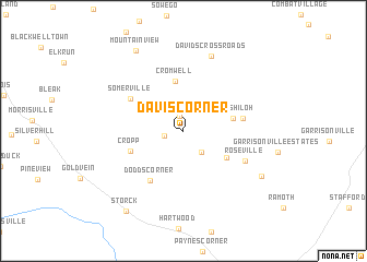 map of Davis Corner