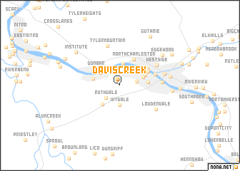 map of Davis Creek