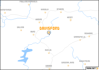 map of Davis Ford