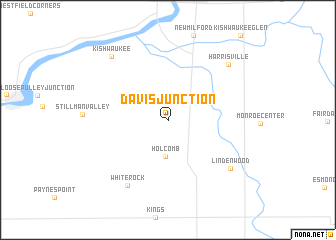 map of Davis Junction