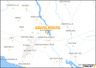 map of Davis Landing