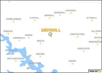 map of Davis Mill