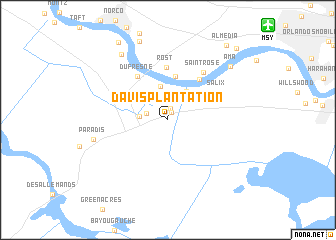 map of Davis Plantation