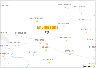 map of Davis Store
