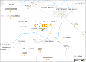 map of Davistown