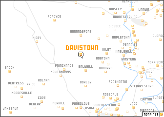 map of Davistown