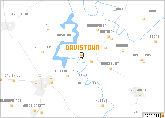 map of Davistown