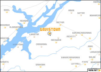 map of Davistown