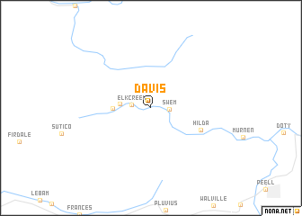 map of Davis