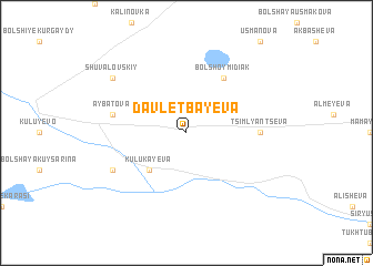 map of Davletbayeva