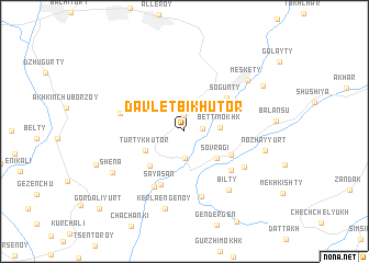 map of Davletbi-Khutor