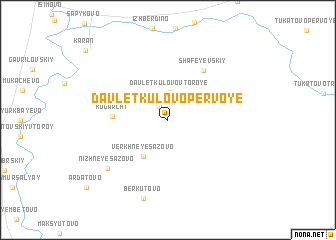 map of Davletkulovo Pervoye