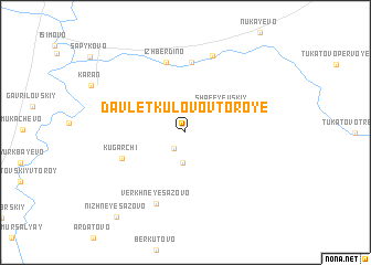 map of Davletkulovo Vtoroye