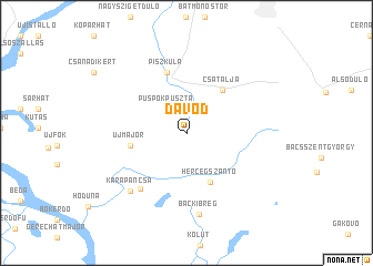 map of Dávod