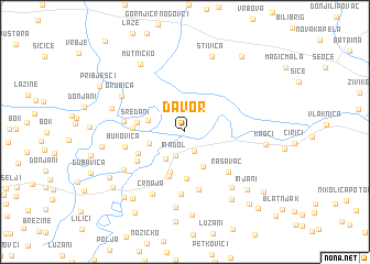 map of Davor