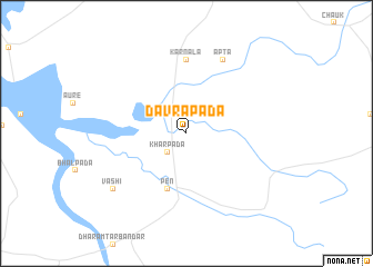 map of Dāvrapāda