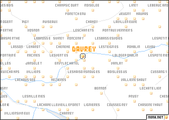 map of Davrey