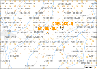 map of Dāvūd Kolā