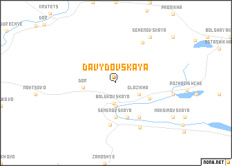 map of Davydovskaya