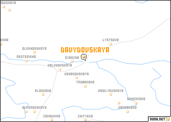 map of Davydovskaya