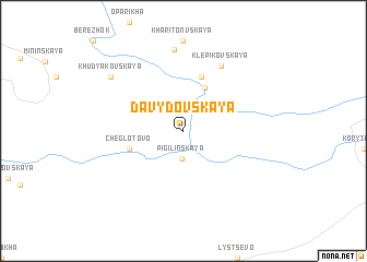 map of Davydovskaya