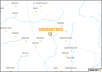 map of Dawadayaru