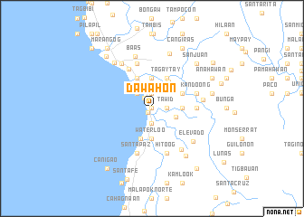 map of Dawahon