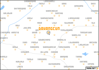 map of Dawangcun