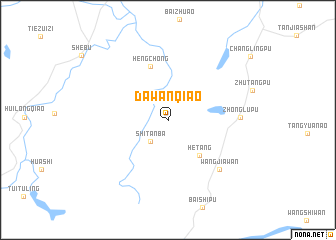 map of Dawanqiao