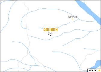 map of Dawbaḩ