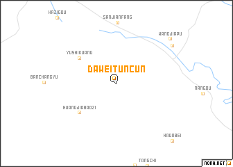 map of Daweituncun