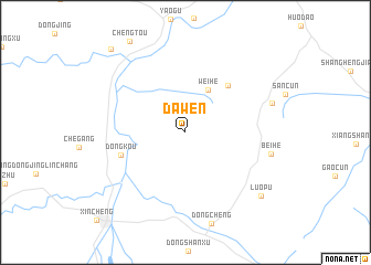 map of Dawen