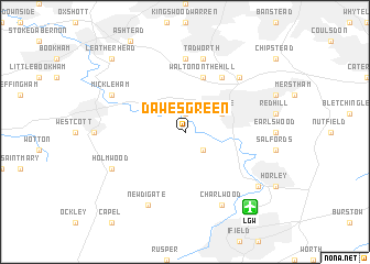 map of Dawesgreen