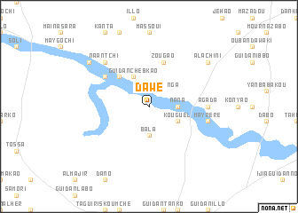 map of Dawé