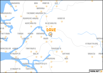 map of Dawe