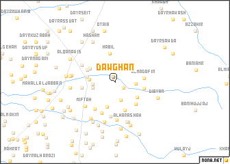 map of Dawghān