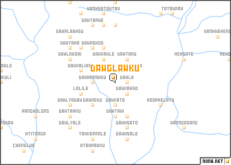 map of Daw Glawku