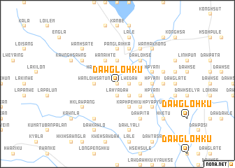 map of Daw Glo-hku