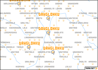 map of Daw Glo-hku