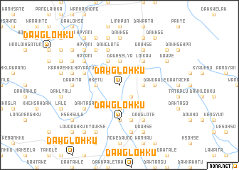 map of Daw Glo-hku