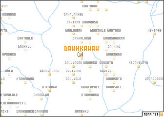 map of Dawhkaw-aw
