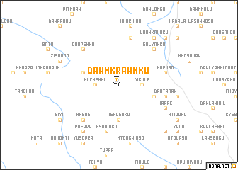 map of Dawhkrawhku