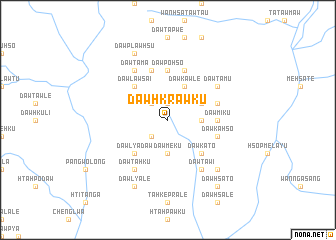 map of Daw Hkrawku