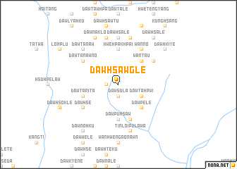 map of Daw Hsawglè