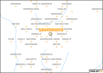 map of Daw Hsawhko