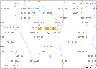 map of Dawhso-hku