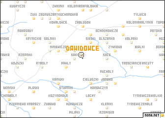 map of Dawidowce