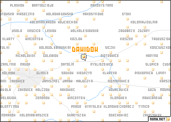 map of Dawidów